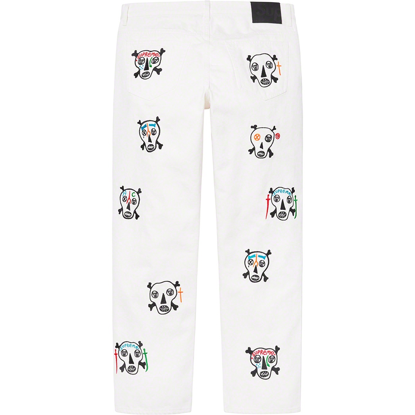 Clayton Patterson/Supreme Skulls Embroidered Regular Jean view 11